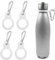 WeddHuis 4 Stück Karabiner Flaschenhalter Set, Wasserflasche Schnalle, Schlüsselanhänger Flaschenhalter Clip Haken für Camping, Wandern und Outdoor-Aktivitäten (Weiß)