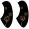 2pcs Kleine Gitarre Anti Kratzer Wachplatte Ukulele Pickguards Ersatz Selbstklebende Kratzplatte Ukulele Accessoires