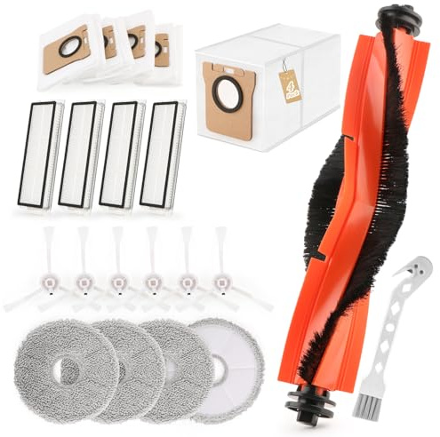 Para Xiaomi X20 Max / X20 Pro Repuesto Accesorios con 1 Cepillo Principal,6 Cepillo Lateral,4 Bolsas Polvo,4 Filtro Hepa,4 Paños Fregado Accessory