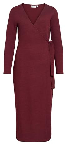 Vila Female Kleid mit V-Ausschnitt VIRAFFI Midi | Wrap dress