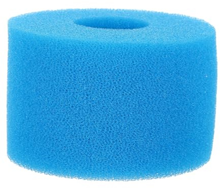 Tofficu Éponge Filtrante Respirante pour Piscine Modèle S, Mousse Filtrante Bleue 108 X 73 Mm, Cartouche de Filtre Réutilisable pour Filtration Piscine Intérieure et Extérieure