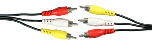 Loops 25m 3 RCA Male to Plug Cable/Lead - PHONO Audio & Video Composite AV TV/DVD Wire