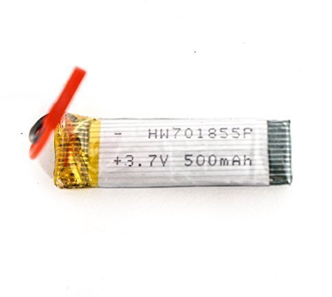 efaso Ersatzteil Quadcopter Lishi Toys L6039 - Akku 3,7 V 500 mAh - Auch passend für Rayline R806