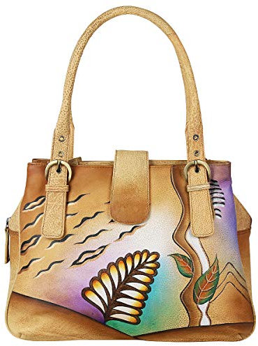 Greenland Nature Art+Craft Schultertasche Leder 36 cm