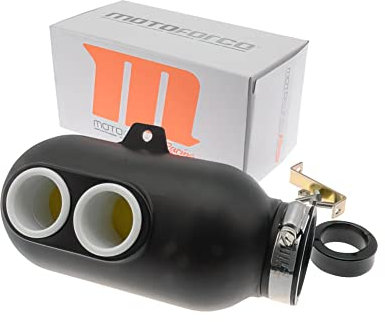 Airbox (Filtro dell' aria Box) Moto Force Racing, raggio collegamento 28/35/50 mm, Nero