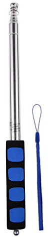 Gazechimp 2.5m Teleskopstange Ausziehbare Fahnenstange aus Edelstahl Muliti-Funktion Stange - Blau