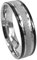 Everstone Damen-Ring Titan, Herren-Ring Titan, Freundschaftsringe, Hochzeitsringe, Eheringe, Farbe: Schwarz Silber, Breite 6mm Größe55 (17.5)
