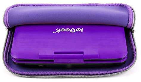DURAGADGET Purple Water-Resistant Portable DVD Player Case with Soft Padded Lining - Compatible with APEMAN 11.5'' with Built-in Rechargeable Battery & Swivel Screen and ieGeek 11.5