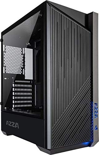 Azza Raven - ATX Mid-Tower Gaming Gehäuse mit ARGB Lüfter CSAZ-420-DF1 Schwarz/Grau
