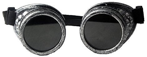 Kylewo Steampunk, Schweißer Brille, Steampunk Antique Copper Cyber Goggles Rave Goth Vintage Victorian Like Sunglasses