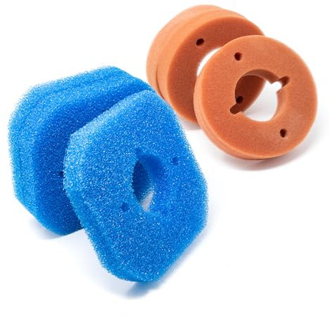 Pondlife Filterschwamm Ersatz-Set für Oase FiltoClear 6000 / 3X blau + 3X rot