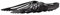 Vennskap Butterfly Shishazange Wasserpfeifen Kohlezange aus Edelstahl inkl. Samttasche (Butterfly - Black)