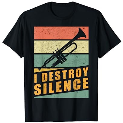 I destroy silence - Trompete T-Shirt