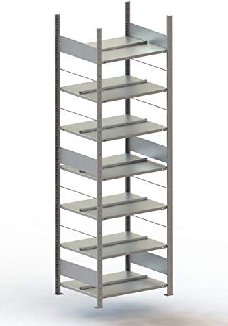 Meta - Steckregal 2500x750x600 mm verzinkt Fachlast 80 Kg