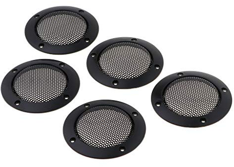 5 Metallgitter Auto Woofer Abdeckung Lautsprecher Subwoofer Grill Schwarz 2