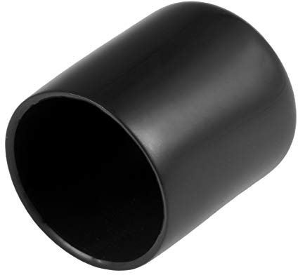 sourcing map 20 Stück Gummi Endkappen 30mm Innendurchm. Gummikappen Runde Schutzkappen Gummi Abdeckung Stopfen Möbelgleiter Bolzen Gewindeschutz für Schrauben Rohr Stuhlbeine, Schwarz