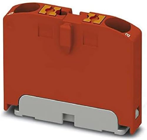 PHOENIX CONTACT PTFIX 2X2.5 RD Verteilerblock, 0.14 mm² - 4 mm² Querschnitt, 5.2mm Breite, 21.7mm Höhe, 2 Anzahl der Anschlüsse, Rot, 50 Stück