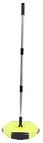 Manual Carpet Sweeper Mini Hand Push Sweeper 3 in 1 Household Cleaning Lazy Dustpan Trash 0¡ã Rotating Floor Cleaning Mop (Random Color)