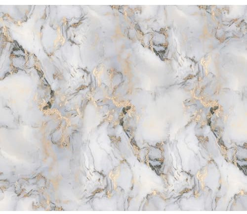 murando - Fototapete Selbstklebend Marmormotiv 343x256 cm - Foto Tapete Tapetenfolie Möbelfolie Wandverkleidung Wandtapete Motivtapeten Wohnzimmer Schlafzimmer 3d - Abstrakt Marmor a-A-10194-a-a