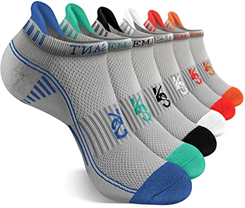 KEMISANT Sneaker Socken 6 Paar, Socken Herren Sportsocken Laufsocken Knöchelsocken Kurzsocken,Atmungsaktive Anti Schweiß