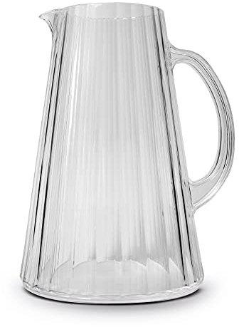 WD LIFESTYLE Brocca striata in acrilico. Capacità: 2,5 litri. Trasparente