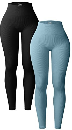 OQQ Damenpantsoq116, hohe Taille, Schwarzblau, L