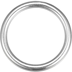 METALLIXITY 316 Edelstahl O Ringe 45x6mm Geschweißte Rund Ring | 1Stk, Für Seile Hängeobjekte