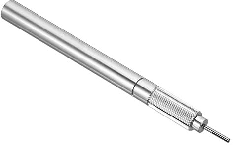 PATIKIL Papier Ligné Piquage Outil, Métal Fendu Aiguille Stylo Bouclage Roulant pour bandess Bricolage Art Artisanat, Argent