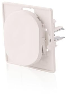 Nobilis Licht-Schalter Installations Ø 60 mm, ABS Kunststoff, 10AX 250V, Weiß, Ein/Aus Schalter