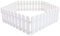 DOITOOL 5Pcs Bordures Blanches en Plastique Clôture De Jardin Panneaux De Clôtures Décoratives De Jardin Bordures De Clôture De Jardin Pelouse Parterres De Fleurs Bordures De Plantes pour