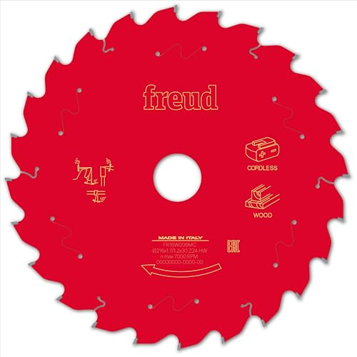 Freud Wood Mitre Saw Blade 216mm x 30mm 24T Cordless