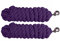 Majestic Ally Führstrick aus solider Baumwolle für Pferde und Nutztiere, 3 m lang und 16 mm dick, austauschbar, strapazierfähig, Satin-Schnappverschluss, handgefertigt, weich, gebrochenes Gefühl,