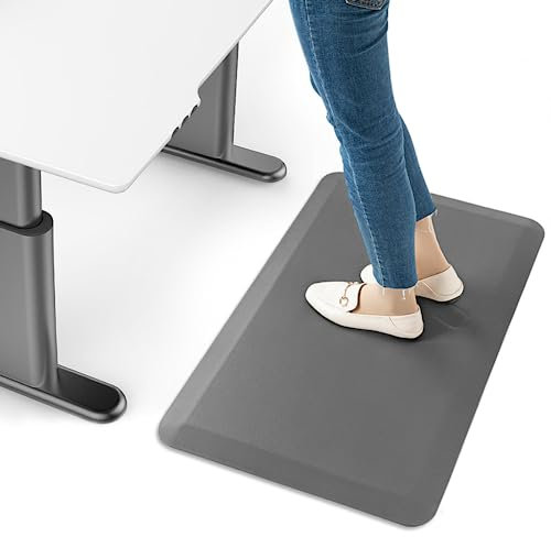Breadom Anti-Ermüdungsmatte,Große Büro-Sitz-Steh-Schreibtisch-Bodenmatte,Küchen-Bodenmatte,PVC-Komfort-Bodenmatte,zum Stehen am Arbeitsplatz oder in der Küche,leicht zu reinigen