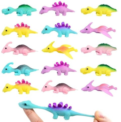 20 Stück Schleuder Dinosaurier Schleuder Dinosaurier Fingerspielzeug Fliegende Dinosaurier Schleuder Spielzeug Elastischer Fliegender Finger Dinosaurier Dinosaurier Spielzeug Weihnachtsgeschenke