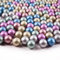 Galashield Murmeln für Vasen Glasmurmeln Großpackung Glasperlen für Vasen Metallic-Farben runder Marmor 2,3 kg (ca. 420 Stück) Round Glass Marbles Metallisch 5 LBS