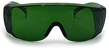 FREEMASCOT 200-2000nm IPL Glasses for Laser Hair Removal, Tanning and Red Light Therapy Eye Protection (Green)