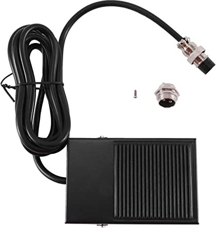 Wlauqueta 2 Pins Fußpedal Power Controller Switch Hände für TIG ATGW Plasma Cutting Cutter Welder Spot (2 Pins)