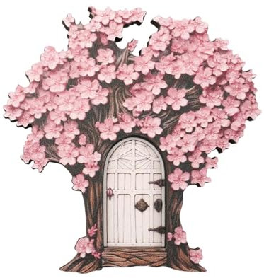 Kuxiptin Fairy Doors for Trees, Walls & Gardens - Miniature Ornaments for Fairy Houses, Indoor or Outdoor