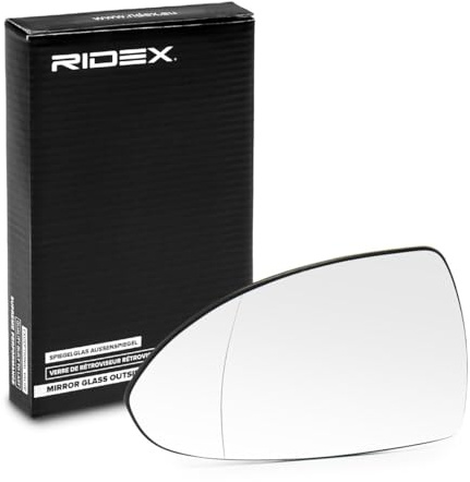 RIDEX 1914M0086 Spiegelglas Glas Aussenspiegel asphärisch unbeheizt links Kompatibel mit OPEL Corsa D Schrägheck S07 Corsa E Schrägheck X15 Corsa E Schrägheck Kastenwagen X15 Corsa D Kastenwagen S07