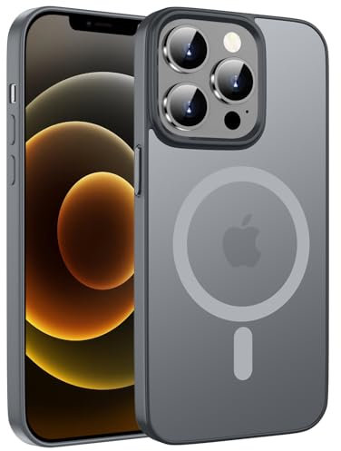Kukiwhy Magnetisch für iPhone 12 Pro Max Hülle 6,7 Zoll Kompatibel mit MagSafe,Matt Transluzente Handyhülle für iPhone 12 Pro Max 5G Kratzfest Dünn Schutzhülle für iPhone 12 Pro Max Case Titan Grau