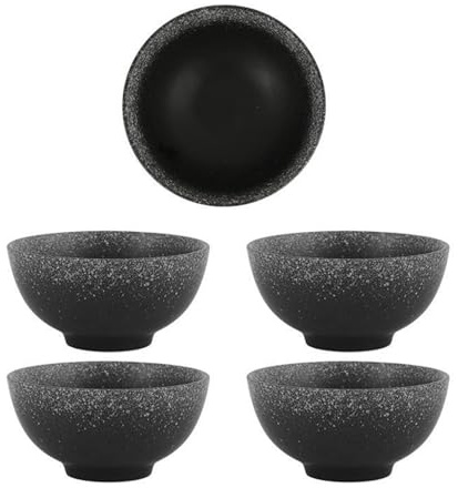 Tauzveok Klein Bowl, 4.5 Zoll Keramikschale, 250ML Runden Rice Schüssel, Japaneses Suppenschüssel, Dessertschalen Bowls, Eisschale,A 4.5inch