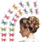 Andibro 20 Stück Haarspange Schmetterling, Glitter Schmetterlinge Deko Mit Clip Schmetterling Haarklammer Haarspangen Damen Klein Haarschmuck