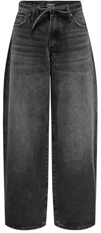 ONLY Female Straight-Fit Jeans ONLGIANNA Mittlere Taille Ballon Schnitt Jeans