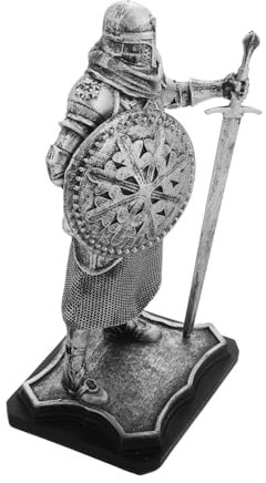 ORFOFE Elegante Wächterfigur Aus Kunstharz Miniatur-ritterskulptur Künstlerisches Für Büro Und Badezimmer