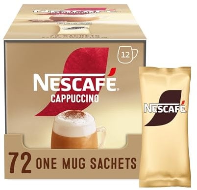 NESCAFÉ Cappuccino Instant Coffee Sachets - 72 x 15.5g