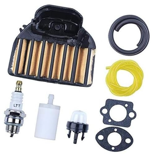 MEXWLOP 537255701 Ajuste de la línea de Combustible del Filtro de Aire for motosierras de Gasolina Husqvarna 455E, 455, Rancher y 460 y 461 Filtro de Mantenimiento para cortacésped