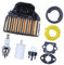MEXWLOP 537255701 Ajuste de la línea de Combustible del Filtro de Aire for motosierras de Gasolina Husqvarna 455E, 455, Rancher y 460 y 461 Filtro de Mantenimiento para cortacésped