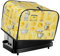 Mexpekil Yellow Kitchen Items - Copertura impermeabile per tostapane, 4 fette, con anello per appenderlo, antipolvere, protezione per tostapane da cucina