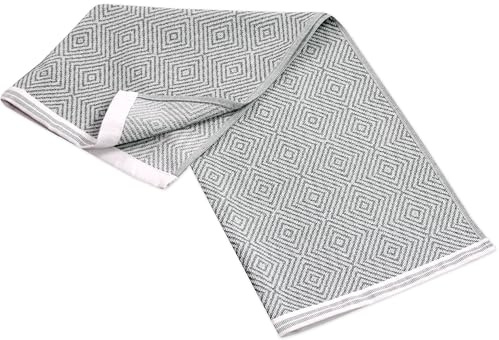 framsohn Geschirrtücher Modern Kitchen 'Raute' Grau 50 x 70 cm