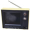 1:12 Muebles de muñecas en Miniatura Resina Retro Model de televisión Escenas de televisión 1/12 Resina Mini Mini House Compats Electrodomésticos Decoración, Amarillo